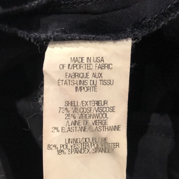 Helmut Lang Navy Tech Pintuck Tapered Trousers - Picture 8 of 8